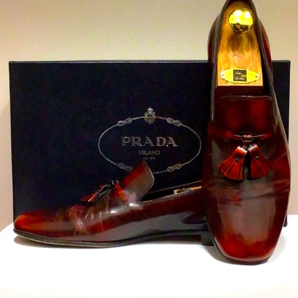 PRADA  Men’s tasseled slip-on